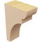 Ekena Millwork 2"W x 4"D x 6"H Classic Yorktown Rough Cedar Woodgrain TimberThane Corbel, Primed Tan CORUR02X04X06YORRCPR - alternate 6